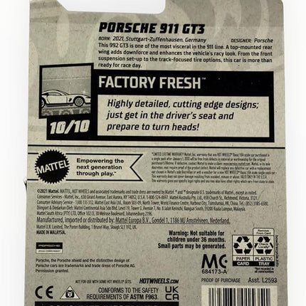 Hot Wheels Porsche 911 GT3
