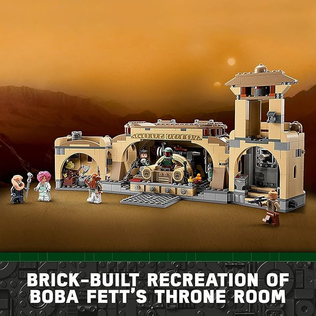 LEGO Star Wars Boba Fett’s Throne Room Building Kit 75326, with Jabba The Hutt Palace and 7 Minifigures, Star Wars Building Set, Great Gift for Star Wars Fans, Boys, Girls, Kids Age 7+ Years Old