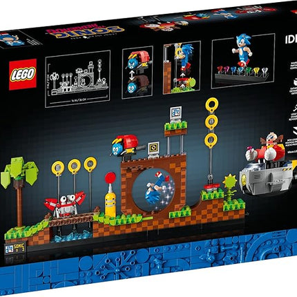 LEGO Ideas Sonic The Hedgehog – Green Hill Zone 21331 Collectible Set, Nostalgic 90's Gift Idea for Adults with Dr. Eggman Figure and Eggmobile