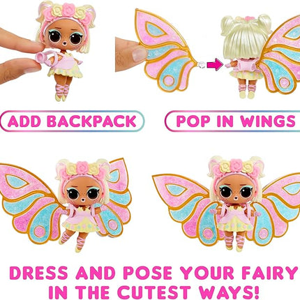 L.O.L. Surprise! Fairies Tots Dolls with Make-Your-Own Fairy Wings and 8+ Surprises to Unbox, Including Matching Fairy Accessories - Great Gift for Kids Ages 4+
