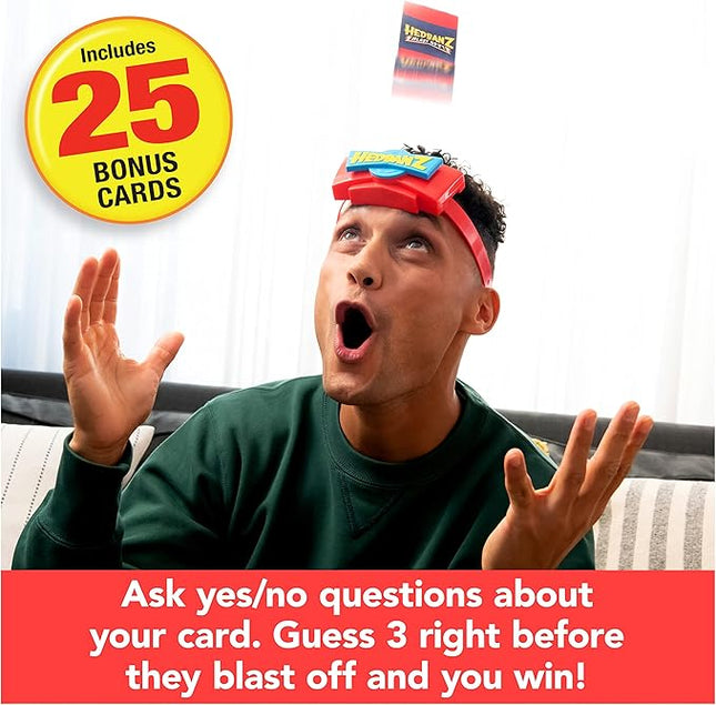 Spin Master Games Hedbanz Blast Off! Guessing Game with 25 Bonus Cards, Family Game Night for Kids and Families Ages 6 and up (Amazon Exclusive)