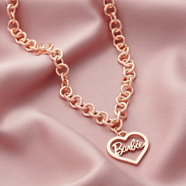 Barbie Round Link Heart Necklace