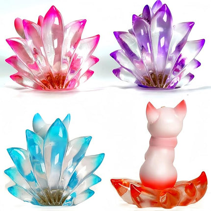 Nine-Tailed Fox Mystery Box Action Figure Toys Blind Boxes Random Design Cute Collectible Toys Desktop Ornaments Birthday Gifts