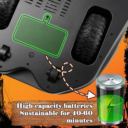 Halloween Inflatable Rc Car Toy Forward and Backward 360° Rotation boy Gift Suitable for 3-12 Years Old Children（Skeleton）