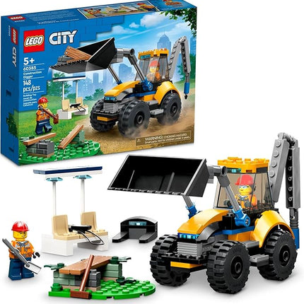 LEGO City Construction Digger 60385 Building Toy - Excavator Model Featuring Tools and Minifigures, Vehicle Building Set for Fun Creative Play, Birthday Gift Idea for Boys, Girls, and Kids Ages 5+