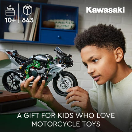 LEGO Technic Kawasaki Ninja H2R Motorcycle Toy - Building Toys for Kids, Boys & Girls, Ages 10+ - Kickstand for Display - Model Kit Birthday Gift - 42170