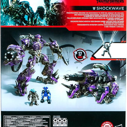 Transformers Toys Studio Series Leader Class Dark of The Moon Shockwave, 8.5-inch Converting Action Figure, Ages 8+