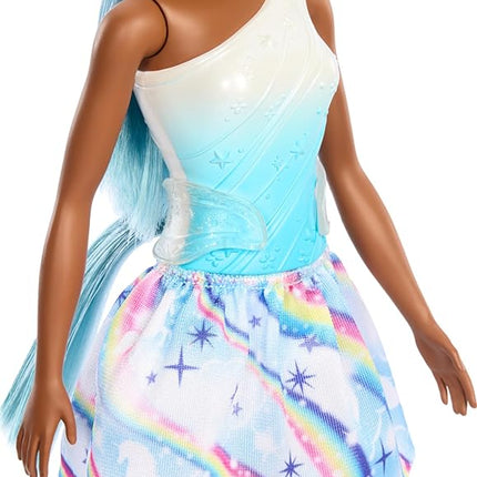 Barbie Unicorn Doll with Blue Fantasy Hair, Ombre Outfit & Themed Accessories Including Headband & Tail