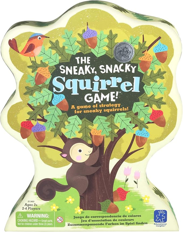 Educational Insights The Sneaky, Snacky Squirrel Game - Cute Preschool Board Games for Kids, Toddler Fine Motor Skills, Color Matching Kids Games and Fun Gifts for Girls & Boys Ages 3+