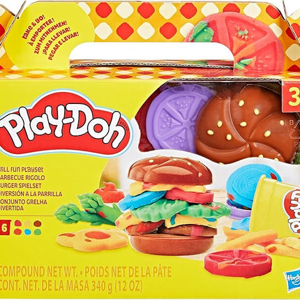 Play-Doh Grill Fun Playset, Play Kitchen Toys, Arts & Crafts for Kids 3+ Years