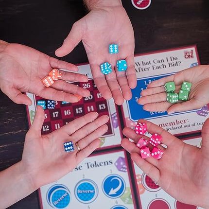 That's Spot On! Best Bluffing Strategy Game - Board, 6 Cups, 12 Tokens, 30 Dice – 2 to 6 Players, Ages 12+, Family Fun or Game Nights with Friends