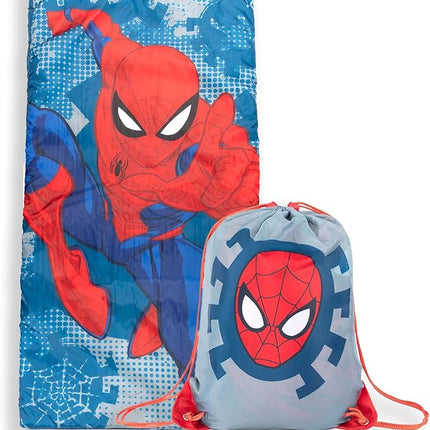 Jay Franco Marvel Spiderman Spidey Dots Slumber Sack - Cozy & Warm Kids Lightweight Slumber Bag/Sleeping Bag