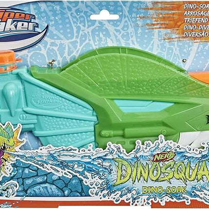 NERF Super Soaker DinoSquad Water Blaster, Pump-Action for Outdoor Summer Games, for Kids, Teens & Adults
