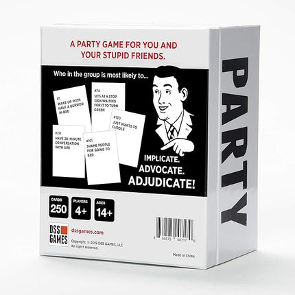 DSS Games Who's Most Likely to... Kinda Clean Family Edition [A Party Game] | Game Night, Big Groups, Halloween