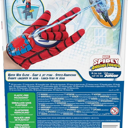 Spidey and His Amazing Friends Spidey Water Web Glove, Marvel Preschool Water Toy with Green Goblin Target, 3+ Years