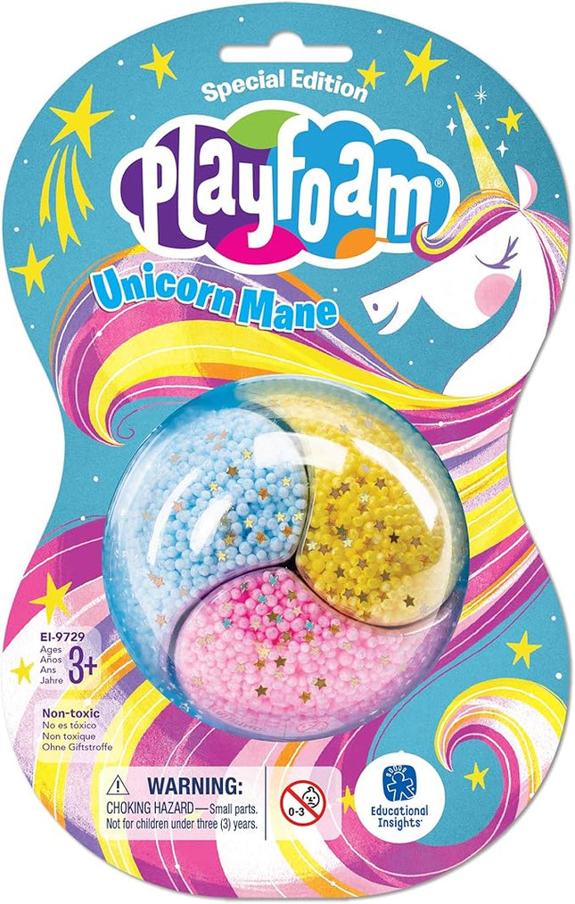 Educational Insights Playfoam Limited Edition Unicorn Mane Jumbo Pod Party Pack, Set of 12, Fidget, Sensory Toy for Boys & Girls, Ages 3+