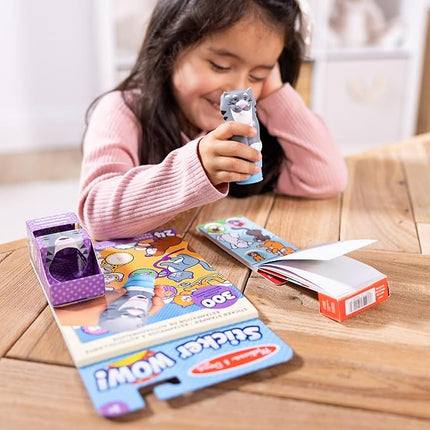 Melissa & Doug Sticker Wow!™ Cat Bundle: 24-Page Activity Book, Refillable Sticker Stamper, Mini Pad, 500 Stickers, Arts and Crafts for Kids Ages 3+