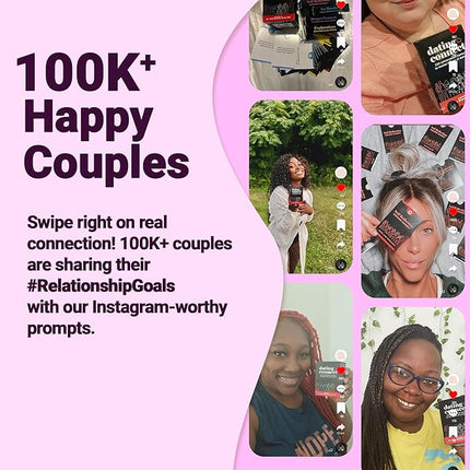 Couple Conversation Games & Activities for Adults, Fun Board 220 Card Game for Adult Couples in Relationship - Birthdays, Wedding, Bridal Shower, Wife Husband Gift, 2 Players Date Night Ideas Gifts