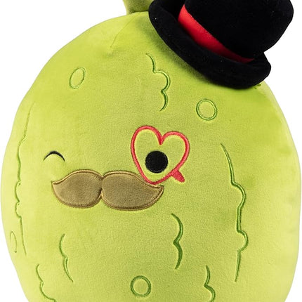 Squishmallows Original 10-Inch Charles The Fancy Pickle - Official Jazwares Plush - Collectible Soft Squishy Stuffed Animal Toy - Add to Your Squad - Gift for Kids, Girls & Boys