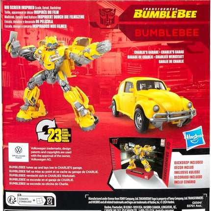 Transformers Toys Studio Series Deluxe Class Bumblebee 117 Bumblebee 4.5-inch Converting Action Figure, 8+