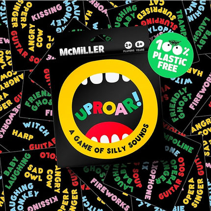 UPROAR! Family Sound-Matching Card Game – Hilarious Fast Game for Kids 7+, Parents & Teens | Easy to Learn, 2–6 Players, 10–20 Min | Travel-Size | Great for Family Game Night & Stocking Stuffers