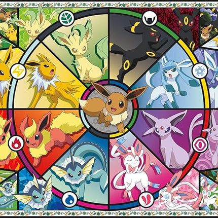 Buffalo Games - Pokemon- Eevee Evolutions Series 1 - 500 Piece Jigsaw Puzzle For Adults -Challenging Puzzle Perfect for Game Nights - Finished Size is 21.25 x 15.00