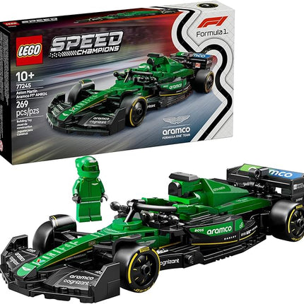 LEGO Speed Champions Aston Martin Aramco F1 AMR24 Race Car Toy - Building Set for Kids, Boys & Girls, Ages 10+ - Toy Car for F1 Fans - Gift Idea for Birthday - 77245