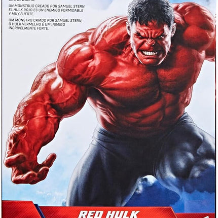 Marvel Studios Captain America Brave New World, Titan Hero Series, 12-Inch Deluxe Red Hulk Action Figure, Super Hero Toys for Kids 4 and Up