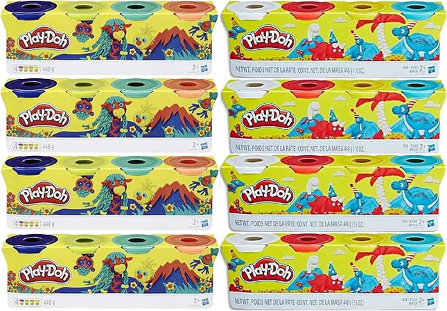 Play-Doh Bulk 32-Pack of Non-Toxic Modeling Compound, (4oz) Cans (32-Cans, 128oz) - Mixed Colors