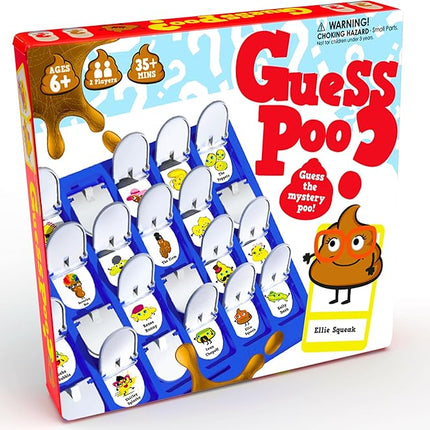 Boxer Gifts Guess Poo Board Game - Funny Poop Games For Kids Ages 6+ & Adults | Fun Gifts for Children On Birthdays, Christmas and Family Games Night