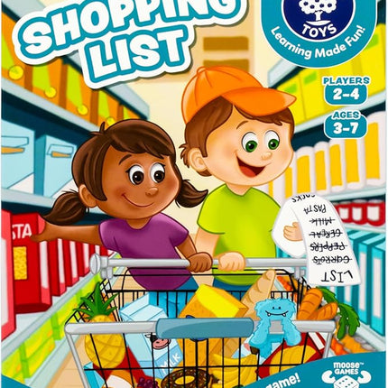 ORCHARD TOYS Shopping List Game - New Art Race to Collect Your Groceries in This Fun Memory Game, Age 3-7, 2-4 Players
