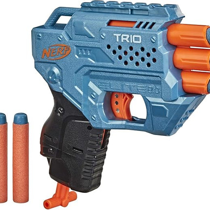 Nerf Elite 2.0 Trio SD-3 Blaster - Includes 6 Official Darts - 3-Barrel Blasting - Tactical Rail for Customizing Capability
