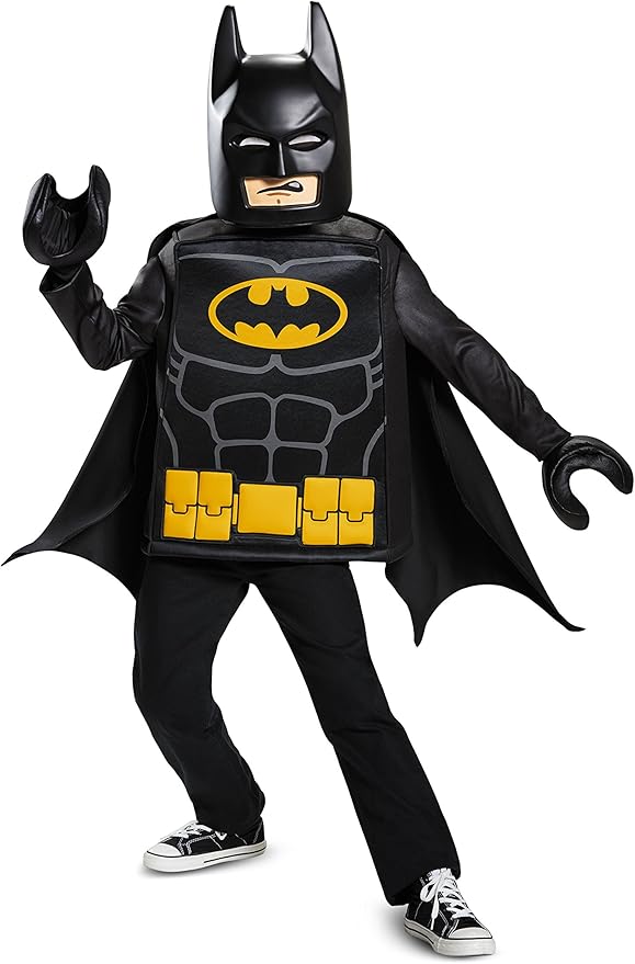 Batman Lego Movie Classic Costume, Black, Medium (7-8)
