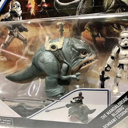 Star Wars Hasbro Mission Fleet Expedition Class The Mandalorian, Blurrg, Remnant Stormtrooper Toys, Battle of The Wasteland