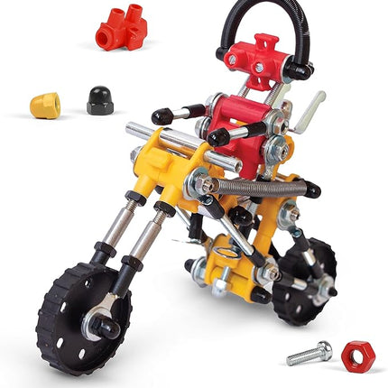 The Off Bits Motorbike Stem Building Toys, RiderBit Educational Build Your Own Robot Toy for Kids 8+ Year Old Boys and Girls, Stem Toys Engineering Kit, Vehicle Construction Steam Easter Gift for Kids
