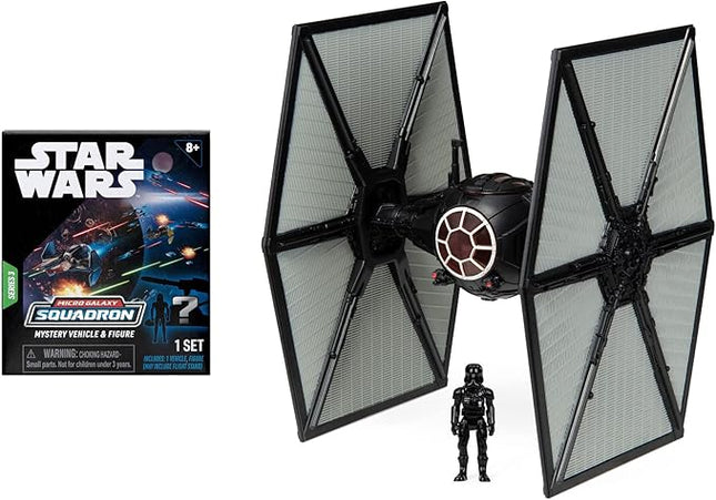STAR WARS Mico Galaxy Squadron TIE Fighter (Battle Damage) Mystery Bundle - 3-Inch Light Armor Class Vehicle and Scout Class Vehicle with Accessories - Amazon Exclusive
