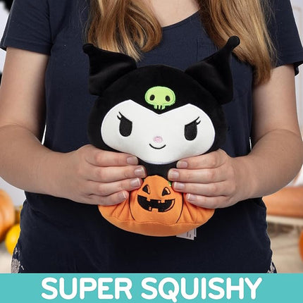 Squishmallows Original 8-Inch Kuromi Jack O' Lantern- Hello Kitty - Official Jazwares Halloween Pumpkin Plush - Collectible Soft & Squishy Sanrio Stuffed Animal Toy - Gift for Kids, Girls & Boys