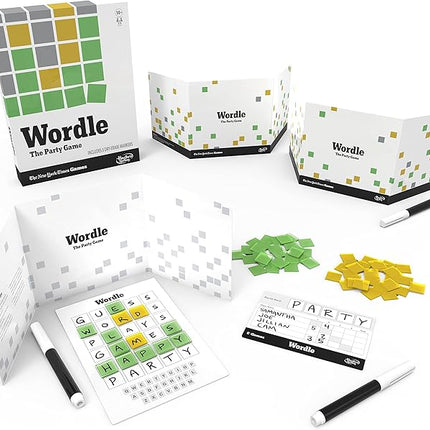 Hasbro Gaming Wordle The Party Game for 2-4 Players, Official Wordle Board Game Inspired by New York Times, Games for Ages 14+, Word Games