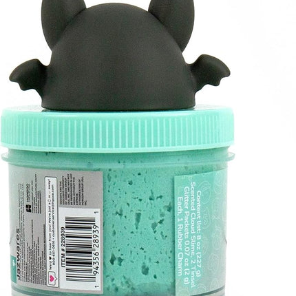 Original Squishmallows Aldous The Fruit Bat Premium Cloud Slime, Vanilla-Scented, 8 oz., Storage Container with Figurine Topper, Rubber Charm, Goodie Bags Stuffers, Kids Party Favors, Sensory Toy