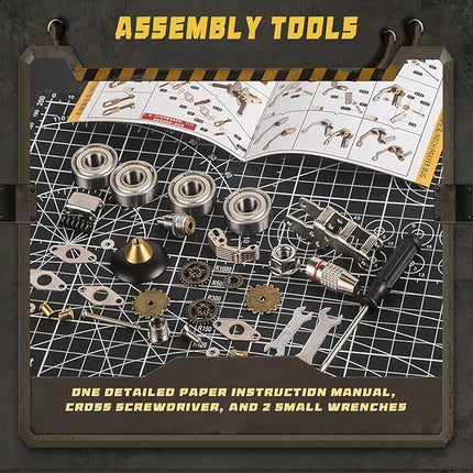 3D Metal Puzzles for Adults，3D Puzzle Metal Model Kit，3D Mechanical Model，Brain Teaser Puzzles DIY Assembling for Stress Relief for Teenagers and Adults