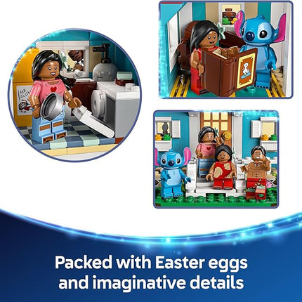 LEGO Disney Lilo and Stitch Beach House Toy - Building Playset for Kids, Girls and Boys, Ages 9+ - Includes 5 Minifigures - Disney Gift Idea for Fans of Lilo & Stitch Movie - 43268
