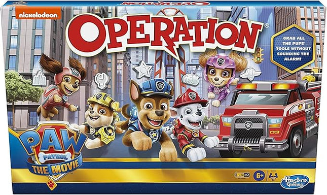 Operation Game: Paw Patrol The Movie Edition Board Game for Kids Ages 6 and Up, Nickelodeon Paw Patrol Game for 1 or More Players