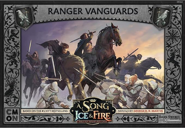 CMON A Song of Ice and Fire Tabletop Night's Watch Ranger Vanguard Unit Box | Strategy Game for Teens and Adults | Ages 14+ | 2+ Players | Average Playtime 45-60 Minutes | Made