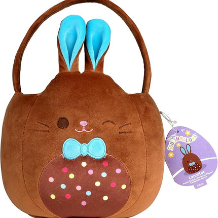 Squishmallows Original 12in Lancelot the Chocolate Bunny Egg Hunt Basket – Ultrasoft Official Jazwares Plush Accessory