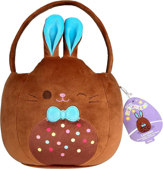Squishmallows Original 12in Lancelot the Chocolate Bunny Egg Hunt Basket – Ultrasoft Official Jazwares Plush Accessory