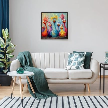 1000pcs Large Adorable Turkey Jigsaw Puzzle - Challenging Jigsaw Puzzle for Relaxation, DIY Brain Teaser for Adults, Family Interactive Game, Bright Colors Turkey Puzzles