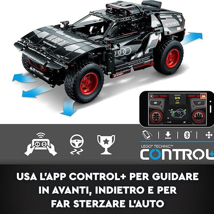 LEGO Technic Audi RS Q e-tron 42160 Advanced Building Kit for Kids Ages 10 and Up, This Remote Controlled Car Toy Features App-Controlled Steering and Makes a Great Gift for Kids Who Love Engineering