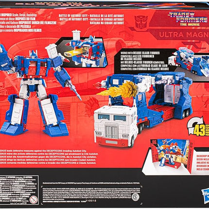 Transformers Toys Studio Series Commander The The Movie 86-21 Ultra Magnus Toy, 9.5-inch, Action Figure for Boys and Girls Ages 8 and Up
