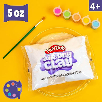 Play-Doh Air Dry Handprint Stone, Includes Reusable Mold, 5 Acrylic Paints, & 5 oz. of Paintable White Clay, Kids Craft Kit, Crafts for Kids Ages 4-8, Art Supplies for Craftrooms and Classrooms