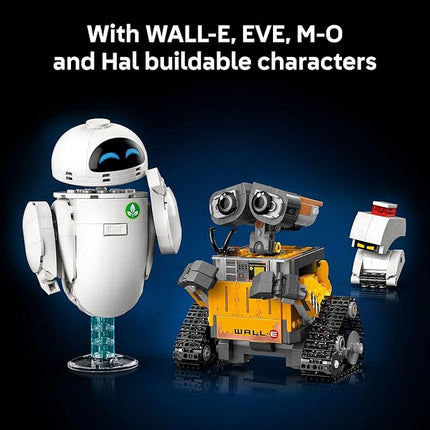LEGO Disney & Pixar Wall-E & EVE Building Set for Adults, Ages 18+ - Home Office, Book Shelf, or Room Decor for Disney Fans - Gift Ideas for Men & Women - 43279